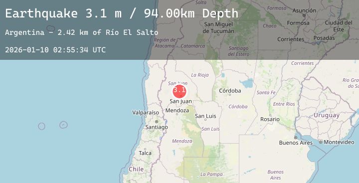 Map of SAN JUAN, ARGENTINA