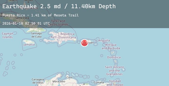 Map of PUERTO RICO REGION