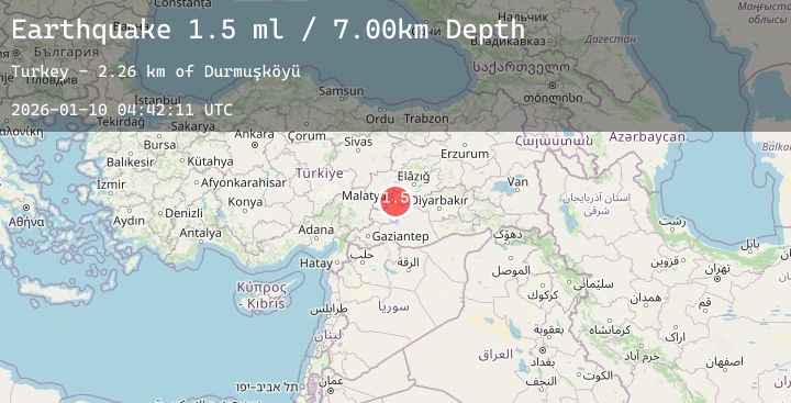 Map of EASTERN TURKEY