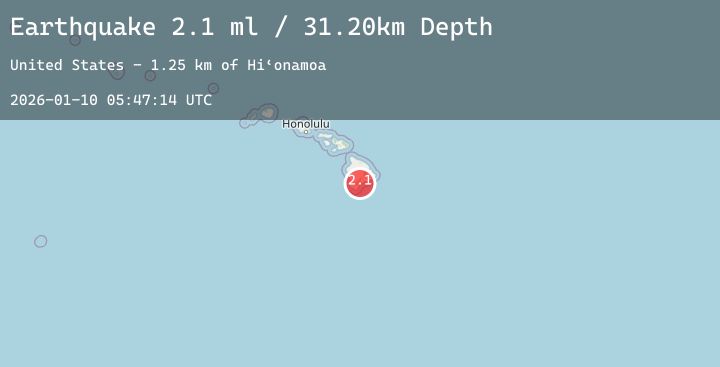 Map of ISLAND OF HAWAII, HAWAII
