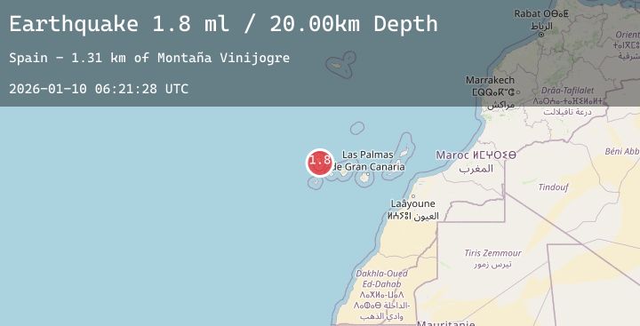 Map of CANARY ISLANDS, SPAIN REGION
