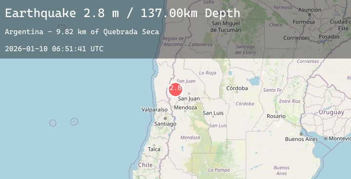 Map of SAN JUAN, ARGENTINA
