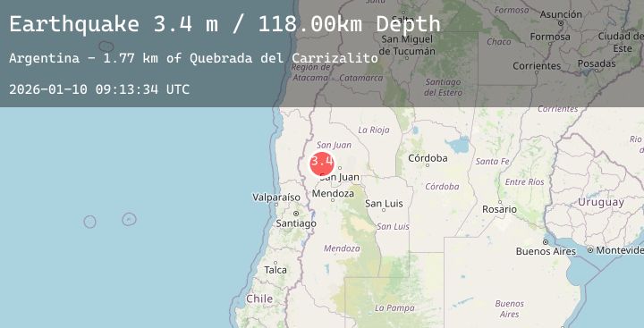 Map of SAN JUAN, ARGENTINA