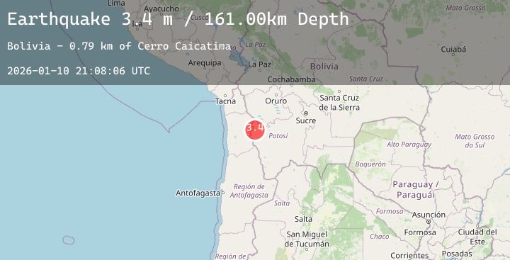 Map of POTOSI, BOLIVIA
