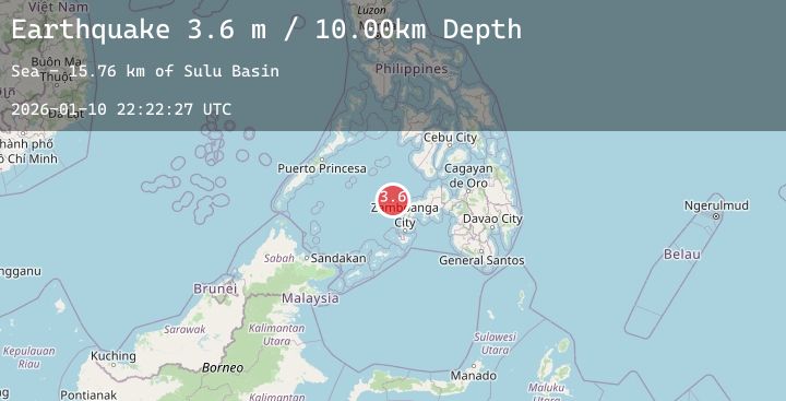 Map of MINDANAO, PHILIPPINES