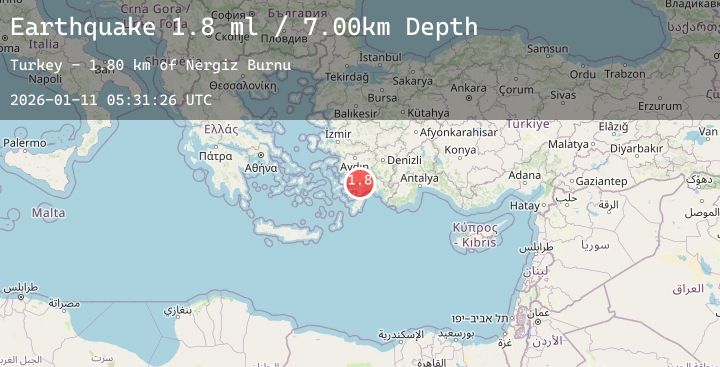 Map of DODECANESE IS.-TURKEY BORDER REG