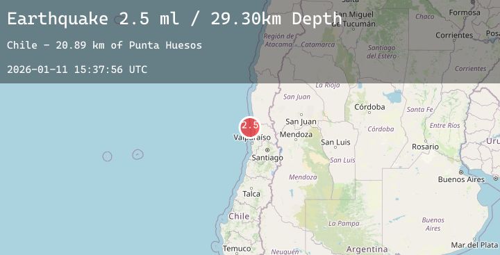 Map of OFFSHORE VALPARAISO, CHILE