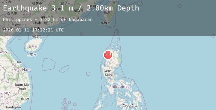 Map of LUZON, PHILIPPINES