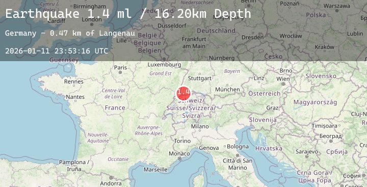 Map of FRANCE-GERMANY BORDER REGION