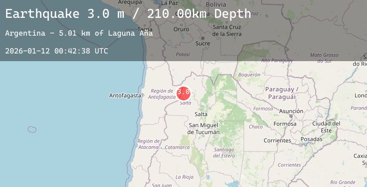 Map of JUJUY, ARGENTINA