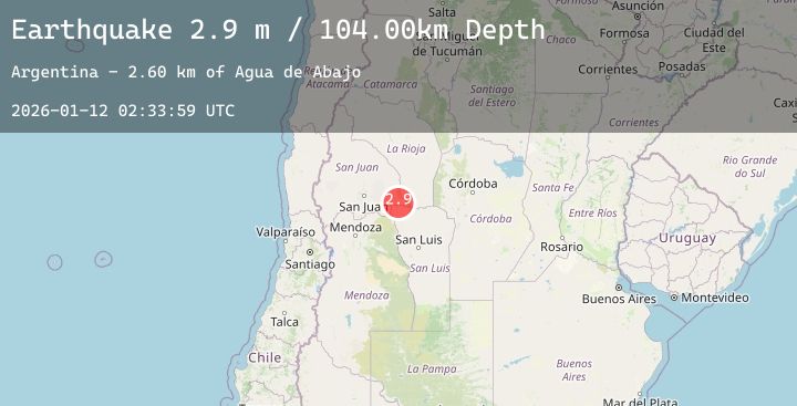 Map of SAN JUAN, ARGENTINA