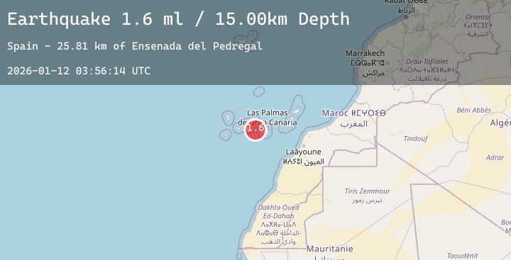 Map of CANARY ISLANDS, SPAIN REGION