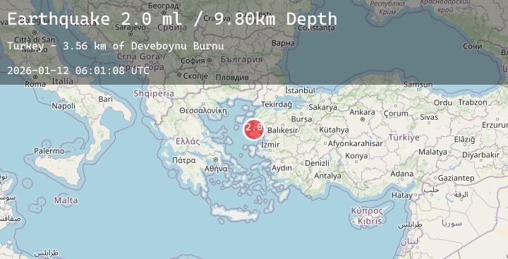 Map of NEAR THE COAST OF WESTERN TURKEY