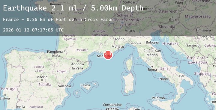 Map of NEAR SOUTH COAST OF FRANCE