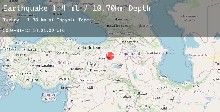 Map of EASTERN TURKEY