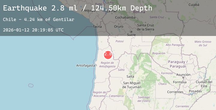 Map of ANTOFAGASTA, CHILE