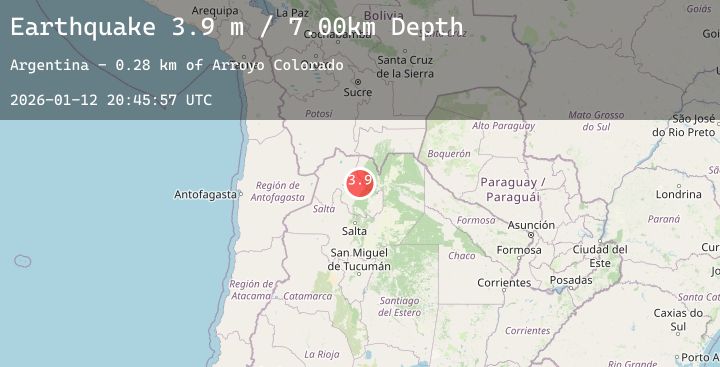 Map of JUJUY, ARGENTINA