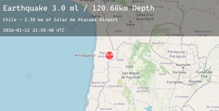 Map of ANTOFAGASTA, CHILE