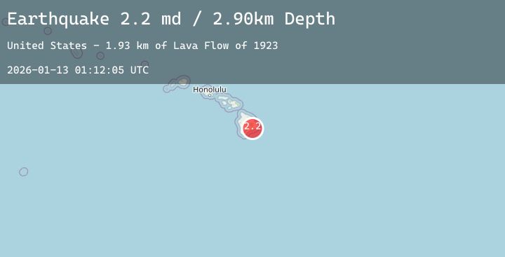 Map of ISLAND OF HAWAII, HAWAII