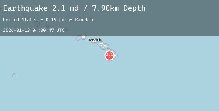 Map of ISLAND OF HAWAII, HAWAII