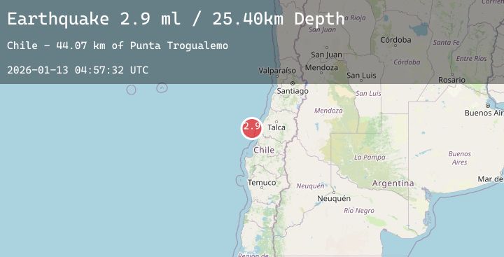 Map of OFFSHORE MAULE, CHILE