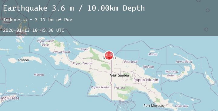 Map of NEAR N COAST OF PAPUA, INDONESIA