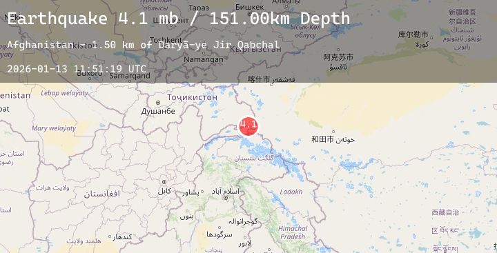 Map of HINDU KUSH REGION, AFGHANISTAN