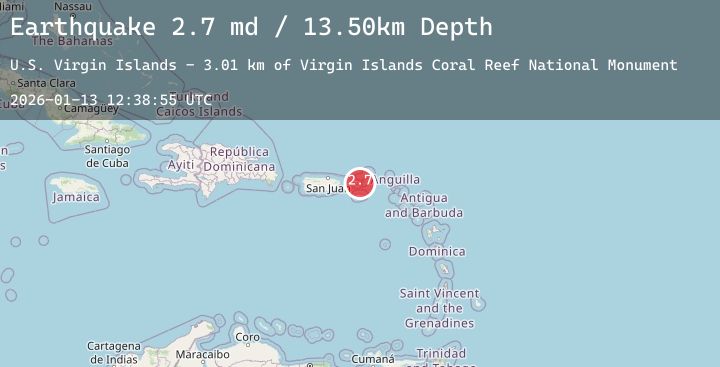 Map of VIRGIN ISLANDS REGION