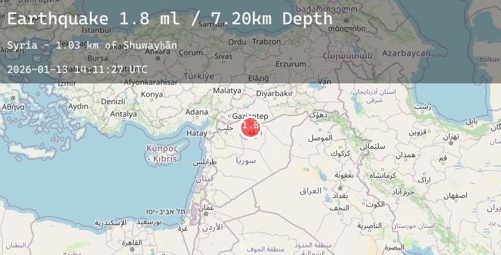 Map of TURKEY-SYRIA BORDER REGION