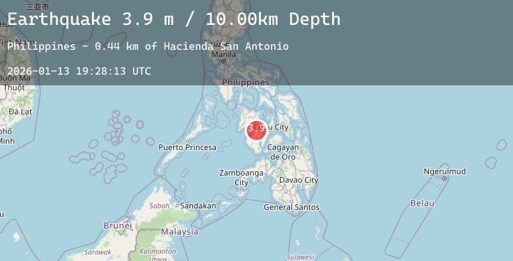 Map of NEGROS- CEBU REG, PHILIPPINES