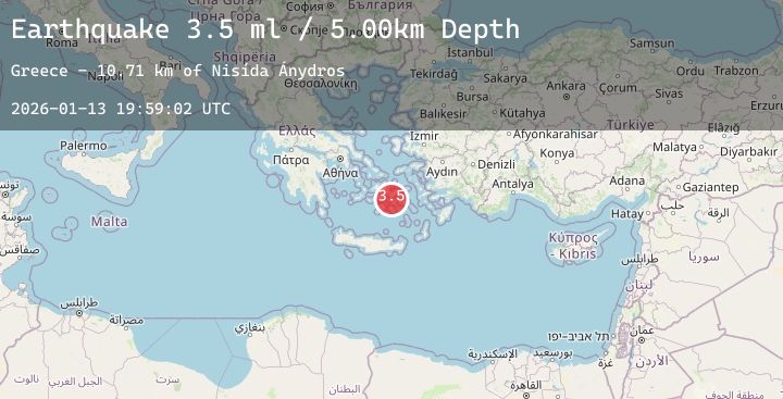 Map of DODECANESE ISLANDS, GREECE