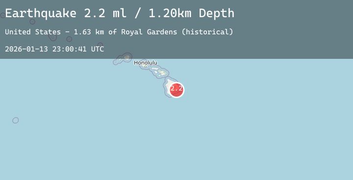 Map of ISLAND OF HAWAII, HAWAII