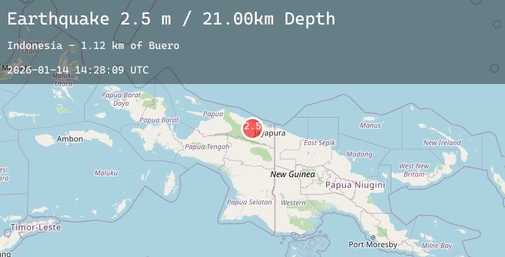Map of NEAR N COAST OF PAPUA, INDONESIA