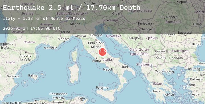 Map of CENTRAL ITALY