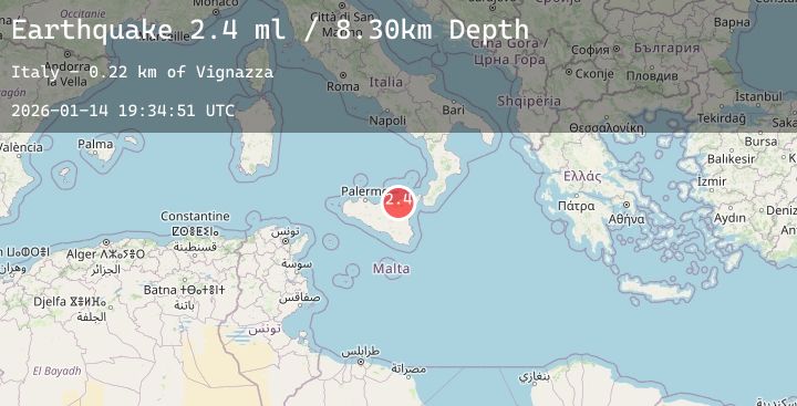 Map of SICILY, ITALY