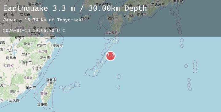 Map of RYUKYU ISLANDS, JAPAN