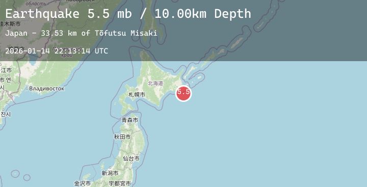 Map of HOKKAIDO, JAPAN REGION