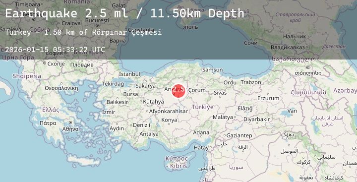 Map of CENTRAL TURKEY