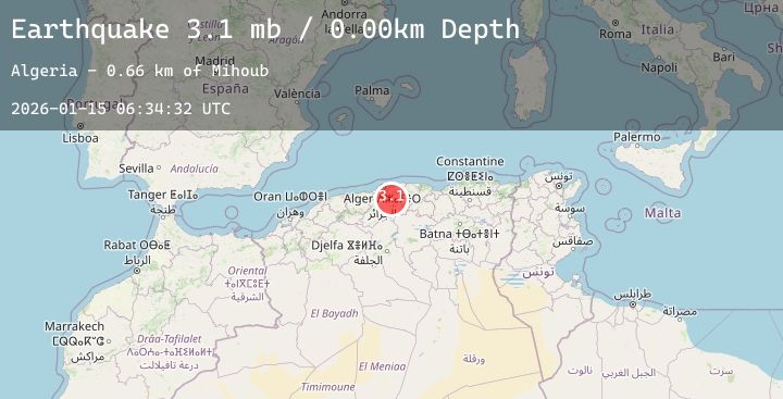 Map of NORTHERN ALGERIA