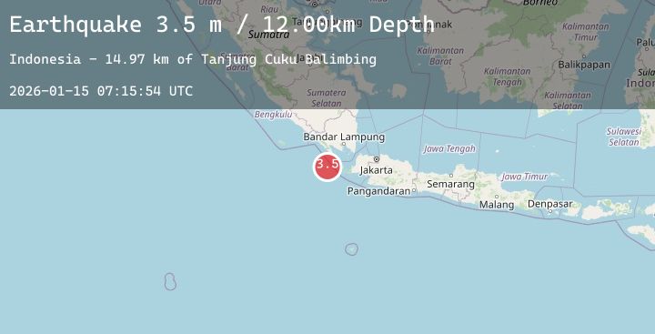 Map of SUNDA STRAIT, INDONESIA
