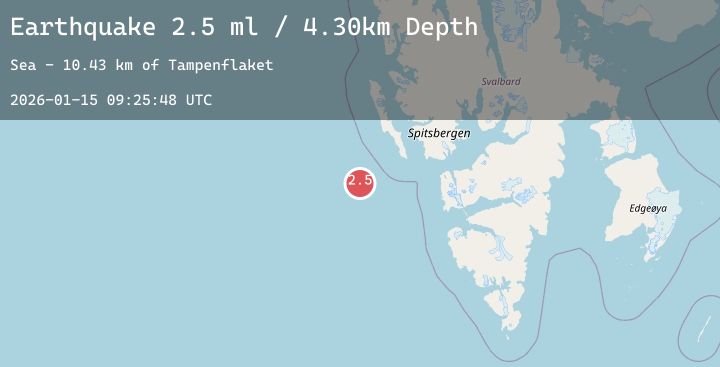 Map of SVALBARD REGION
