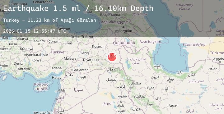 Map of EASTERN TURKEY