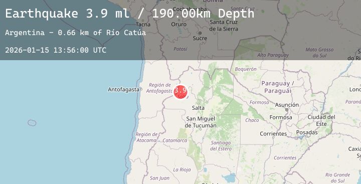 Map of JUJUY, ARGENTINA