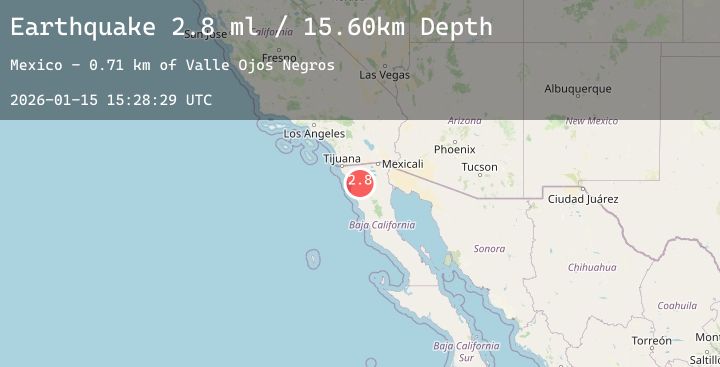 Map of BAJA CALIFORNIA, MEXICO