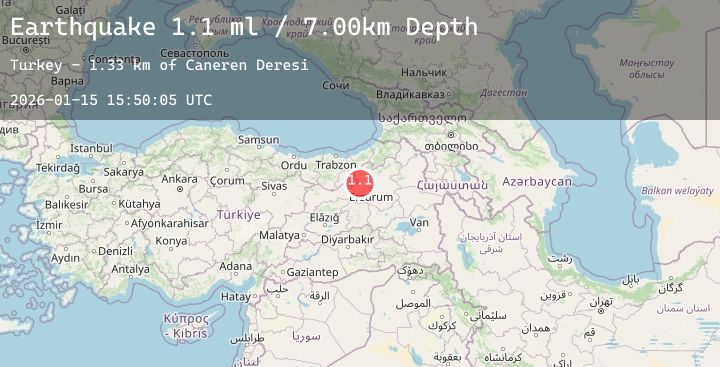 Map of EASTERN TURKEY
