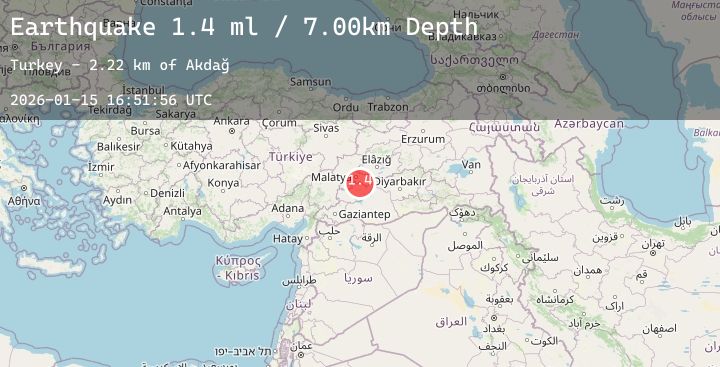 Map of EASTERN TURKEY