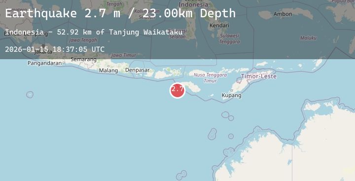 Map of SOUTH OF SUMBAWA, INDONESIA