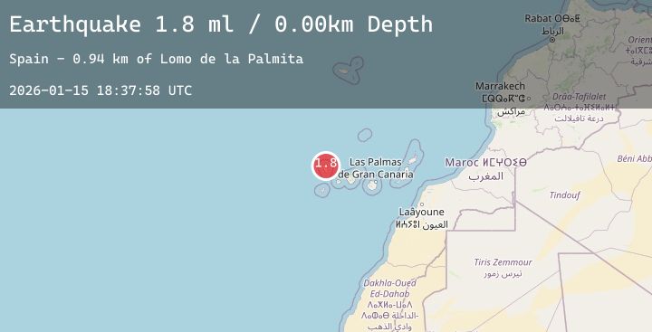 Map of CANARY ISLANDS, SPAIN REGION