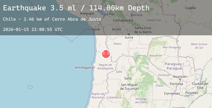 Map of ANTOFAGASTA, CHILE