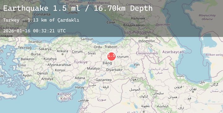 Map of EASTERN TURKEY